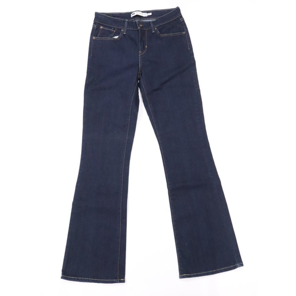 LEVI'S Womens Size 4 / 27 Demi Curve Skinny Jeans Dark Blue Wash Boot Cut
